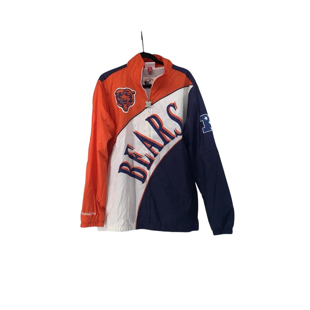 Mitchell & Ness Chicago Bears NFL Throwback Windbreaker Jacket Men's M
